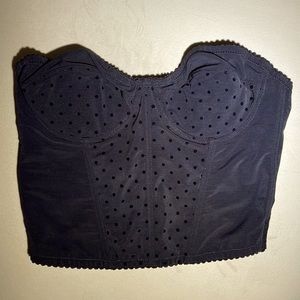 Stella McCartney bustier set black dots